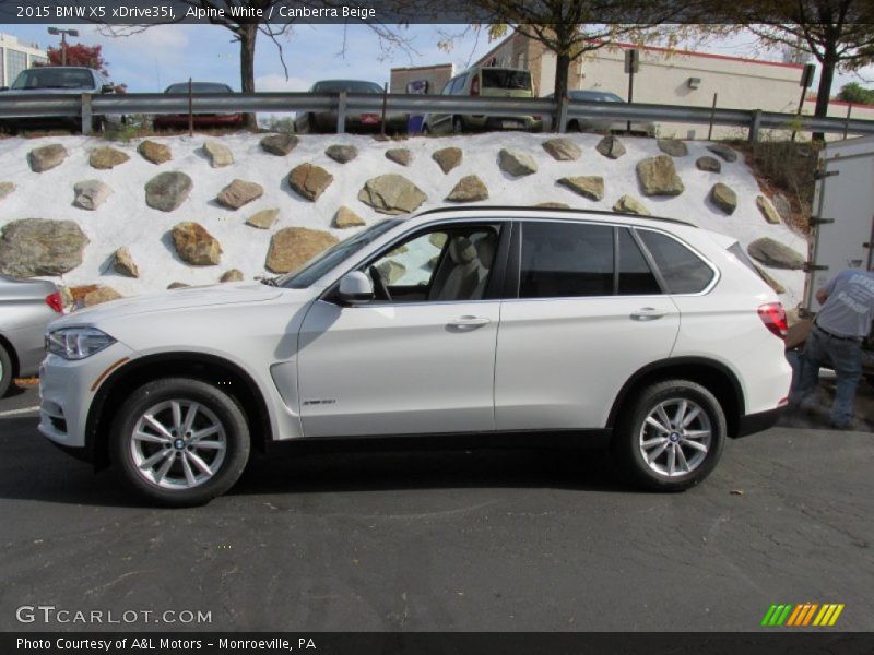 Alpine White / Canberra Beige 2015 BMW X5 xDrive35i