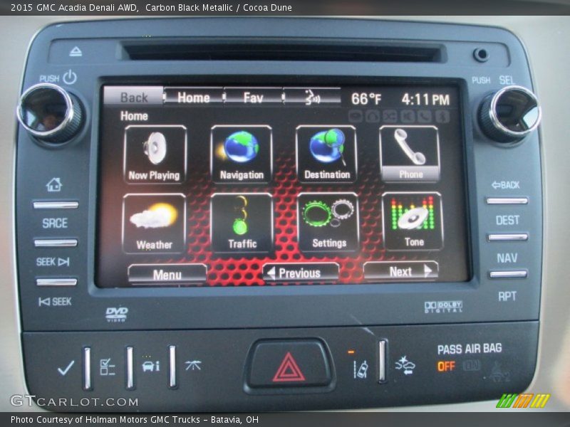 Carbon Black Metallic / Cocoa Dune 2015 GMC Acadia Denali AWD