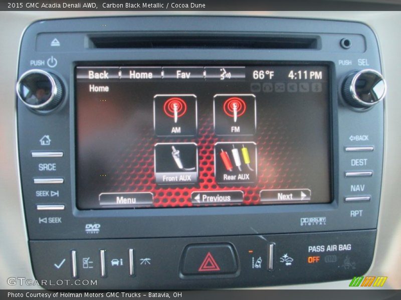 Carbon Black Metallic / Cocoa Dune 2015 GMC Acadia Denali AWD