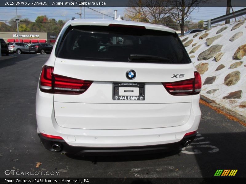 Alpine White / Canberra Beige 2015 BMW X5 xDrive35i