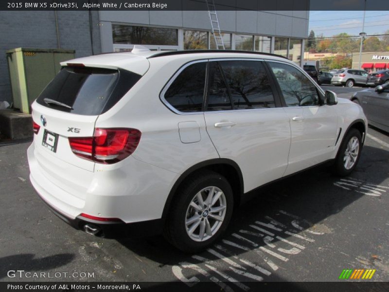 Alpine White / Canberra Beige 2015 BMW X5 xDrive35i