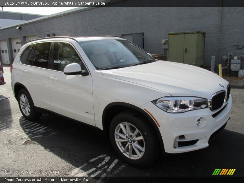 Alpine White / Canberra Beige 2015 BMW X5 xDrive35i