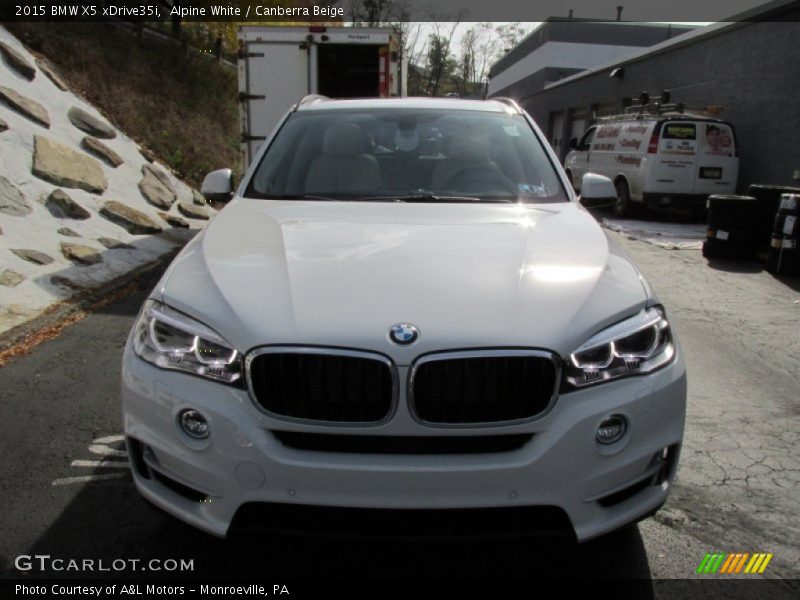 Alpine White / Canberra Beige 2015 BMW X5 xDrive35i