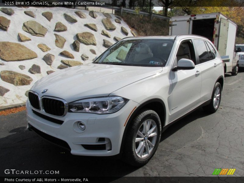 Alpine White / Canberra Beige 2015 BMW X5 xDrive35i