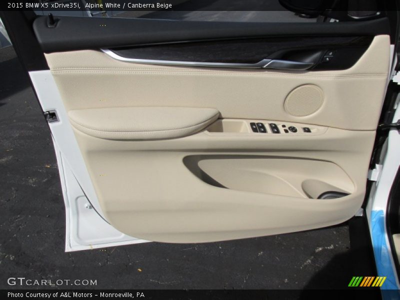 Alpine White / Canberra Beige 2015 BMW X5 xDrive35i