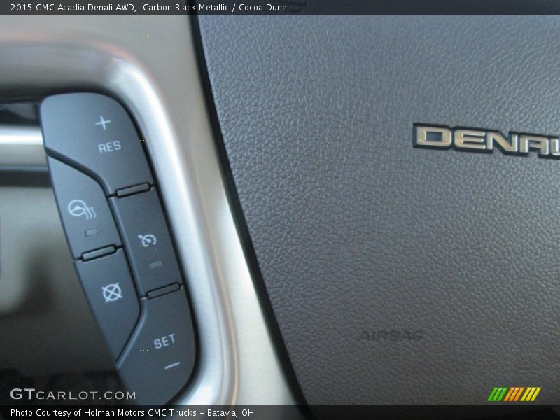 Carbon Black Metallic / Cocoa Dune 2015 GMC Acadia Denali AWD