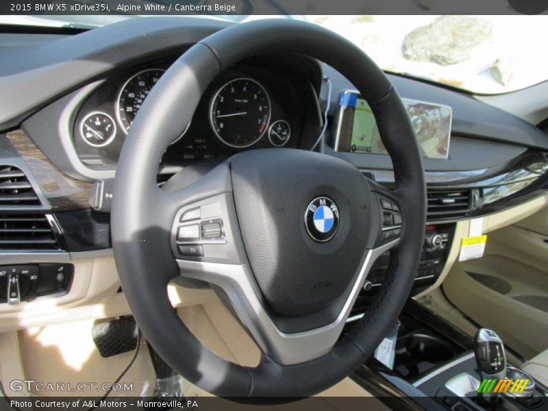 Alpine White / Canberra Beige 2015 BMW X5 xDrive35i