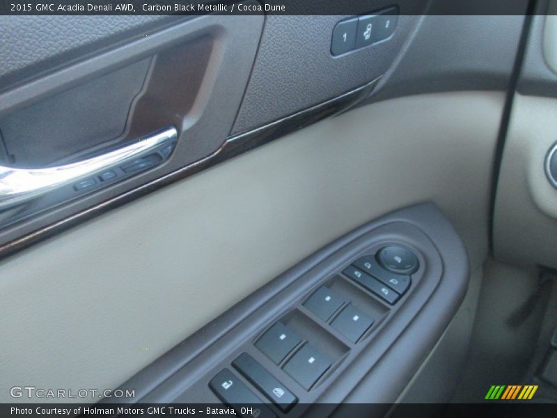 Carbon Black Metallic / Cocoa Dune 2015 GMC Acadia Denali AWD