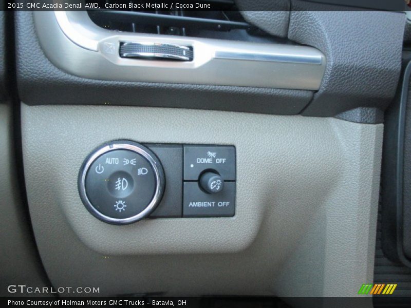 Carbon Black Metallic / Cocoa Dune 2015 GMC Acadia Denali AWD