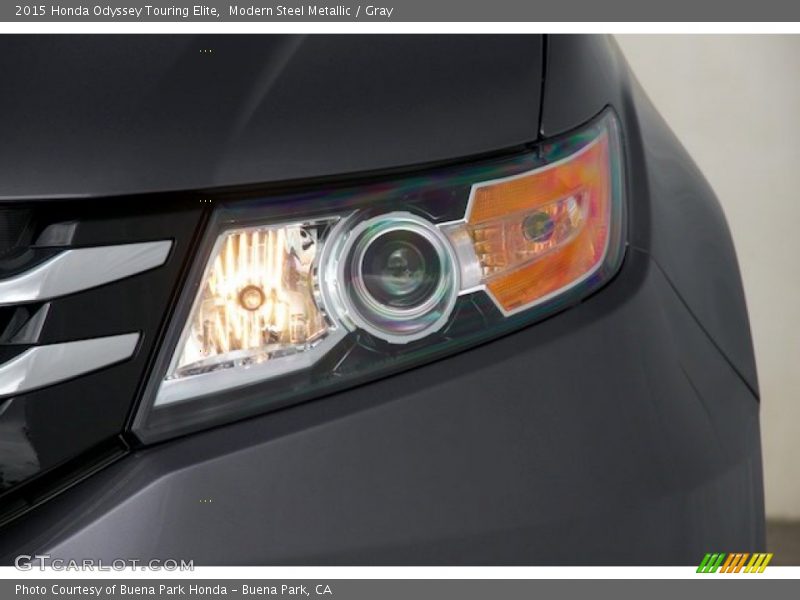 Modern Steel Metallic / Gray 2015 Honda Odyssey Touring Elite