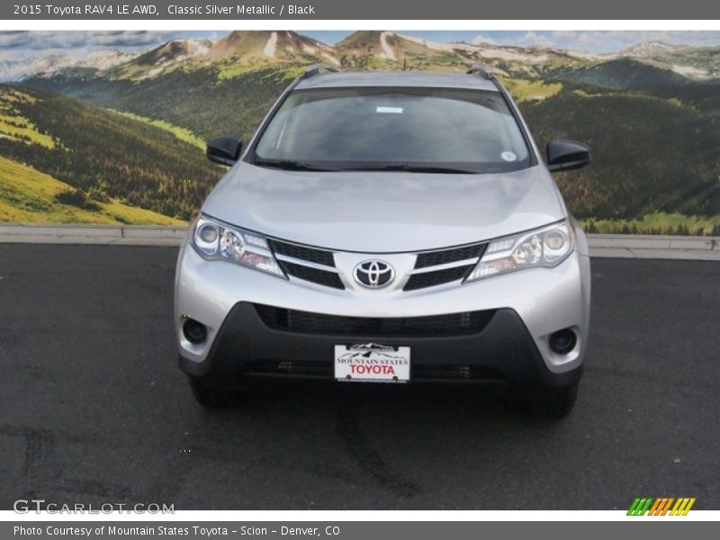 Classic Silver Metallic / Black 2015 Toyota RAV4 LE AWD