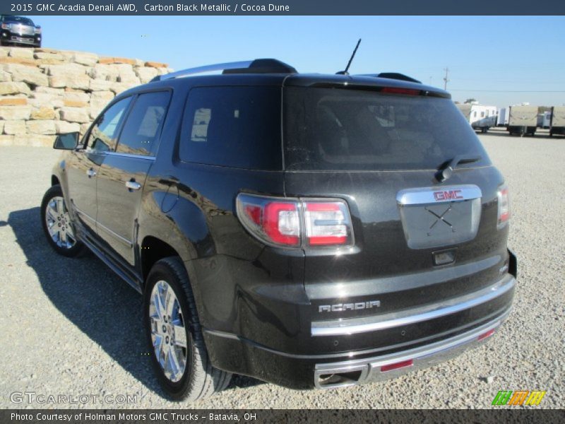 Carbon Black Metallic / Cocoa Dune 2015 GMC Acadia Denali AWD