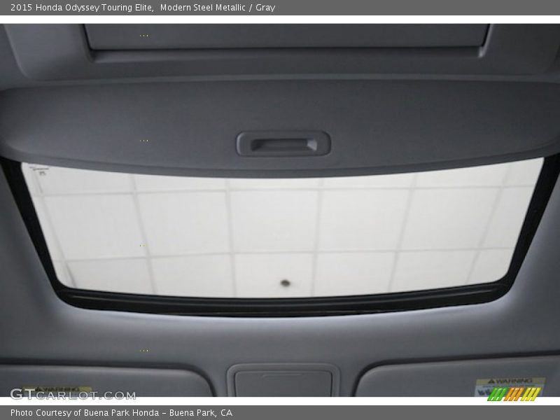 Modern Steel Metallic / Gray 2015 Honda Odyssey Touring Elite