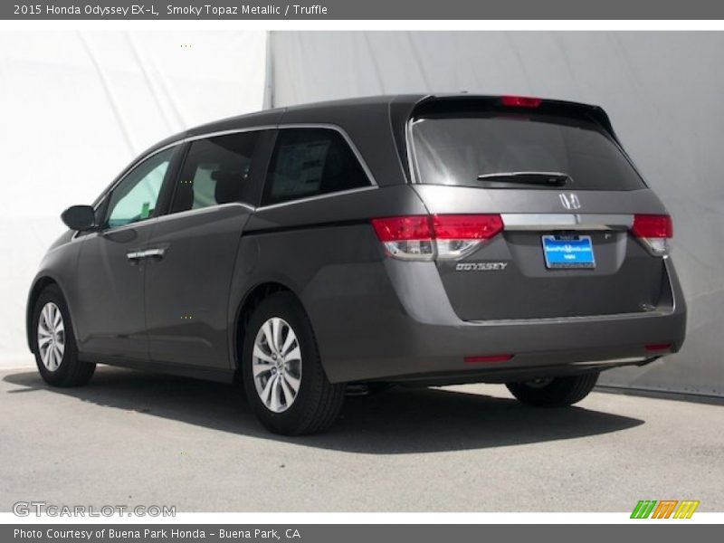 Smoky Topaz Metallic / Truffle 2015 Honda Odyssey EX-L