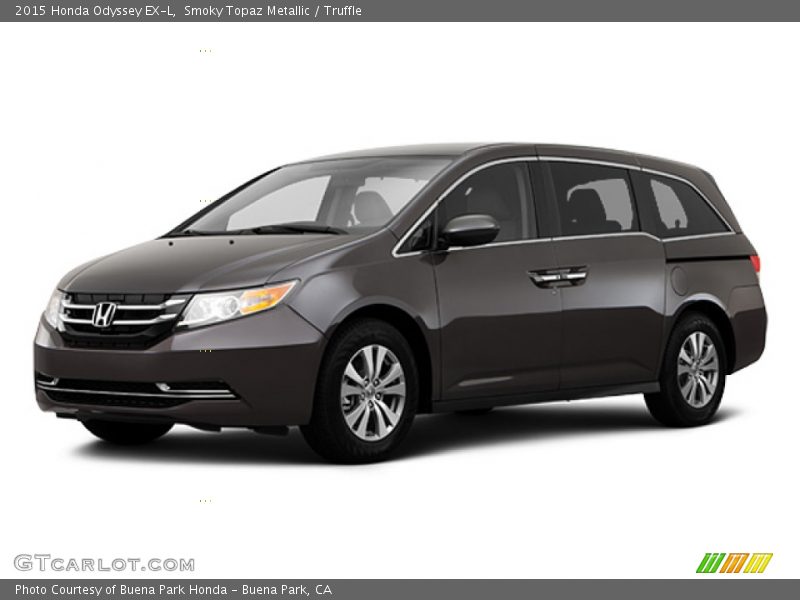 Smoky Topaz Metallic / Truffle 2015 Honda Odyssey EX-L