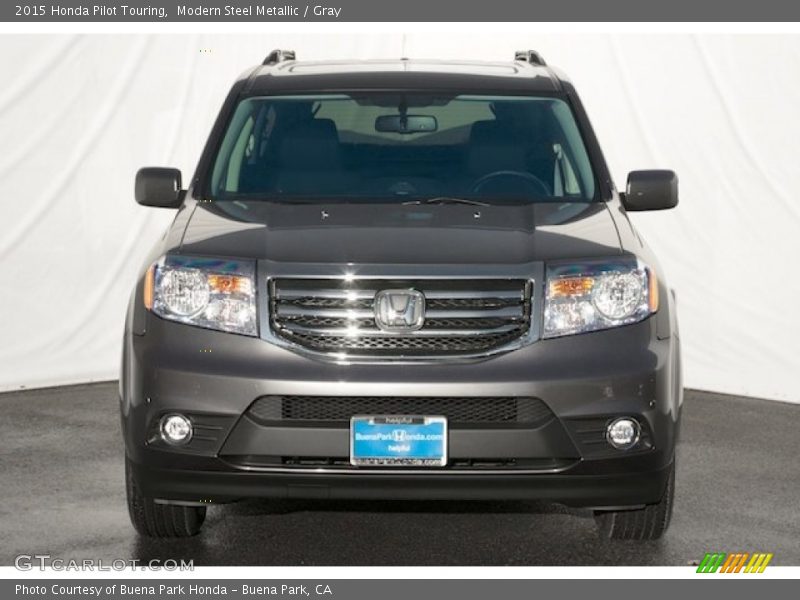 Modern Steel Metallic / Gray 2015 Honda Pilot Touring