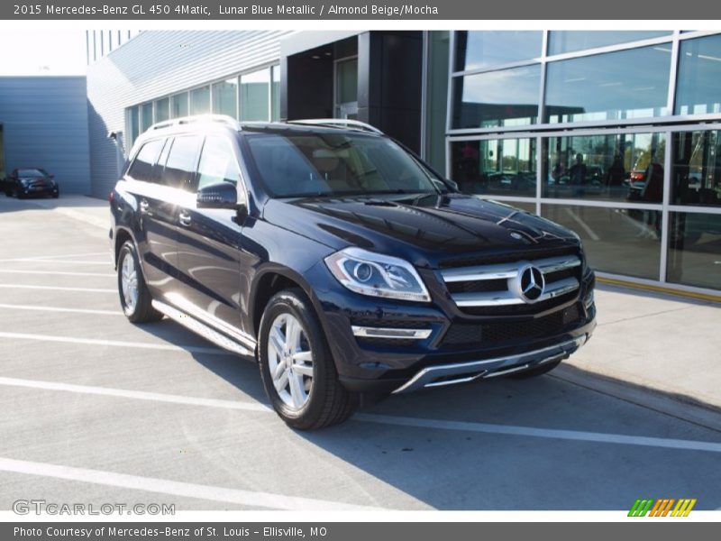 Lunar Blue Metallic / Almond Beige/Mocha 2015 Mercedes-Benz GL 450 4Matic