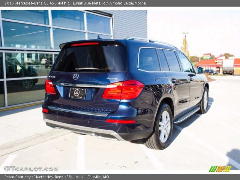 Lunar Blue Metallic / Almond Beige/Mocha 2015 Mercedes-Benz GL 450 4Matic