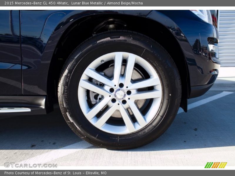 Lunar Blue Metallic / Almond Beige/Mocha 2015 Mercedes-Benz GL 450 4Matic
