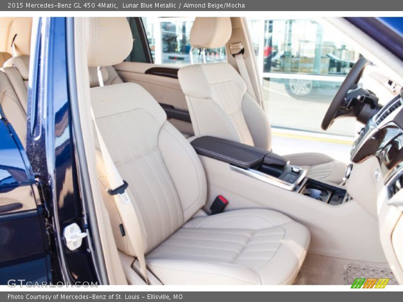 Lunar Blue Metallic / Almond Beige/Mocha 2015 Mercedes-Benz GL 450 4Matic