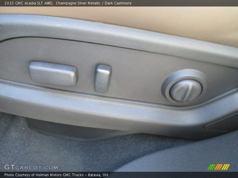 Champagne Silver Metallic / Dark Cashmere 2015 GMC Acadia SLT AWD