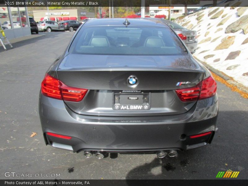 Mineral Grey Metallic / Black 2015 BMW M4 Coupe