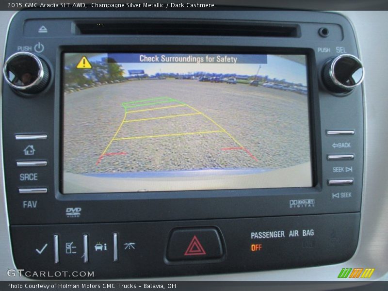 Champagne Silver Metallic / Dark Cashmere 2015 GMC Acadia SLT AWD