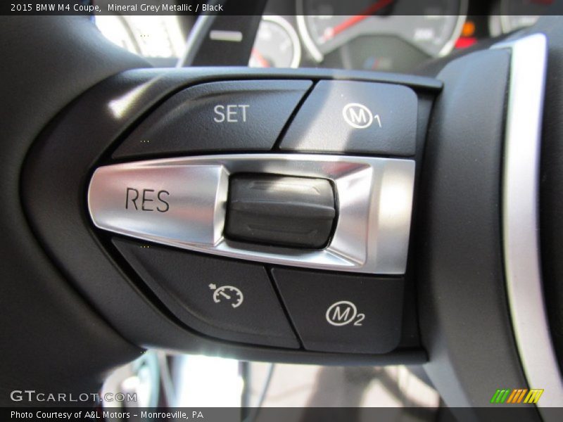 Mineral Grey Metallic / Black 2015 BMW M4 Coupe