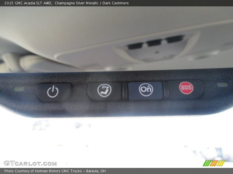 Champagne Silver Metallic / Dark Cashmere 2015 GMC Acadia SLT AWD