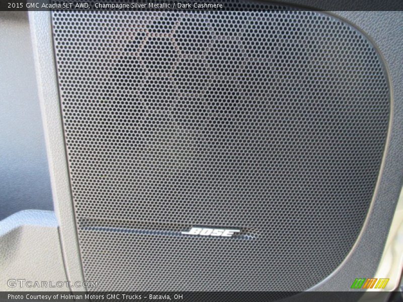 Champagne Silver Metallic / Dark Cashmere 2015 GMC Acadia SLT AWD