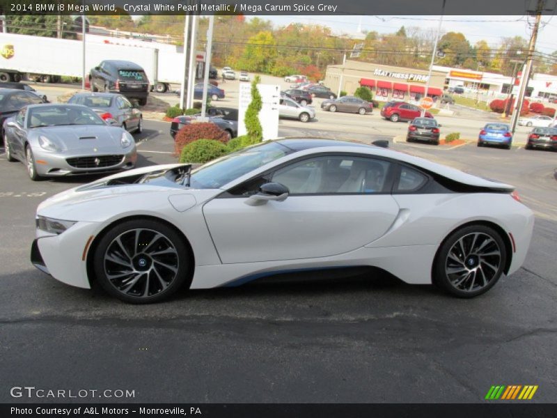  2014 i8 Mega World Crystal White Pearl Metallic