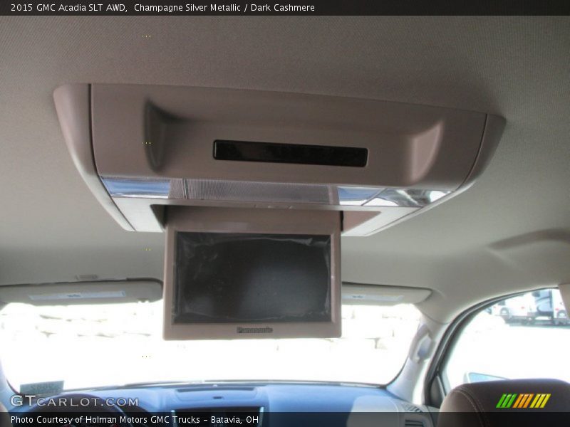 Champagne Silver Metallic / Dark Cashmere 2015 GMC Acadia SLT AWD