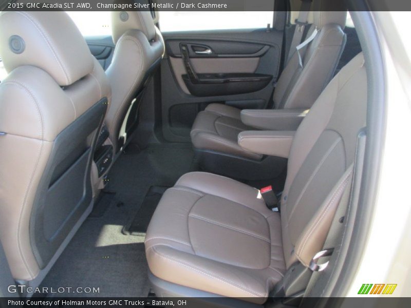 Champagne Silver Metallic / Dark Cashmere 2015 GMC Acadia SLT AWD