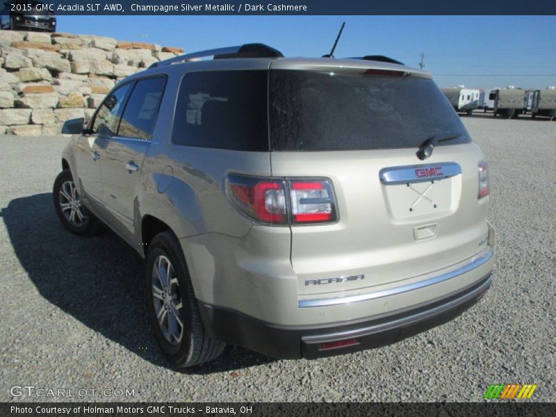 Champagne Silver Metallic / Dark Cashmere 2015 GMC Acadia SLT AWD