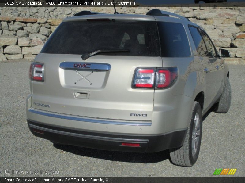 Champagne Silver Metallic / Dark Cashmere 2015 GMC Acadia SLT AWD