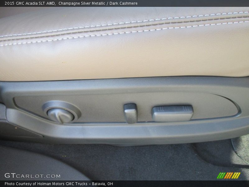 Champagne Silver Metallic / Dark Cashmere 2015 GMC Acadia SLT AWD