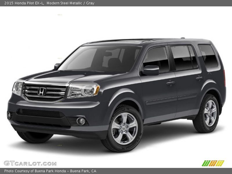 Modern Steel Metallic / Gray 2015 Honda Pilot EX-L