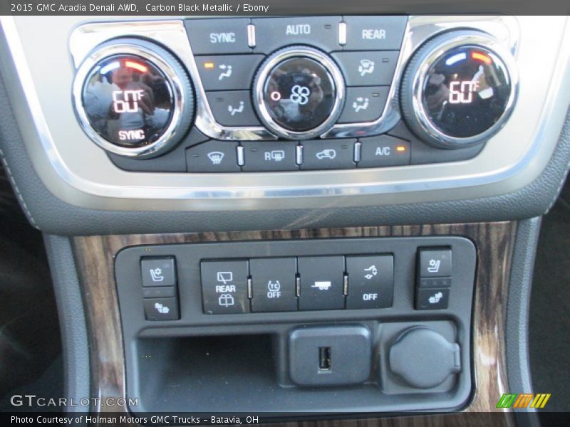 Carbon Black Metallic / Ebony 2015 GMC Acadia Denali AWD