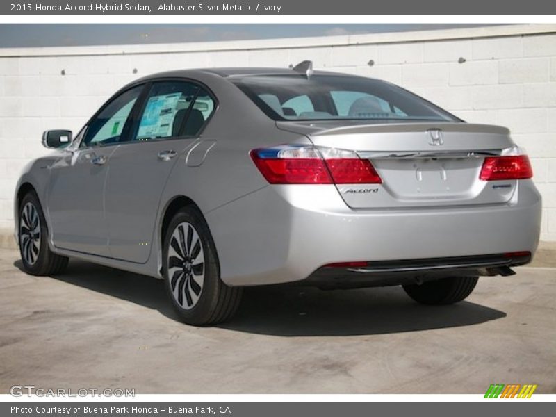 Alabaster Silver Metallic / Ivory 2015 Honda Accord Hybrid Sedan