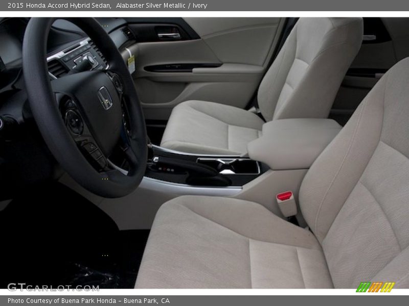 Alabaster Silver Metallic / Ivory 2015 Honda Accord Hybrid Sedan