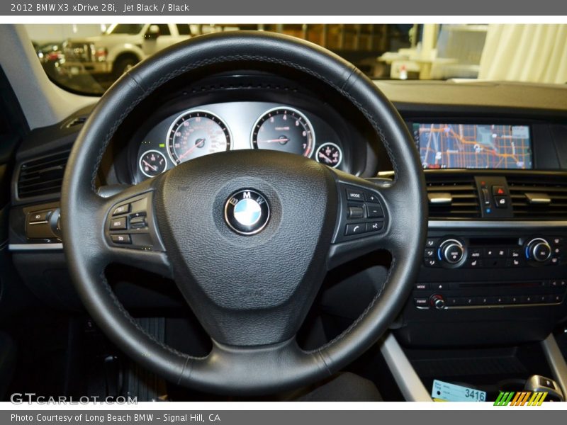 Jet Black / Black 2012 BMW X3 xDrive 28i