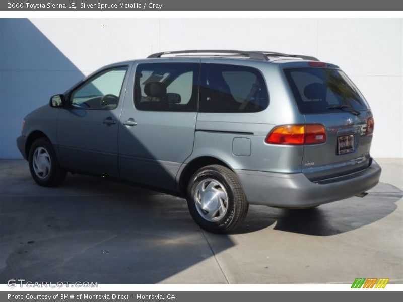 Silver Spruce Metallic / Gray 2000 Toyota Sienna LE