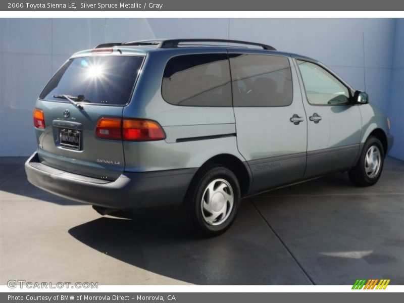 Silver Spruce Metallic / Gray 2000 Toyota Sienna LE