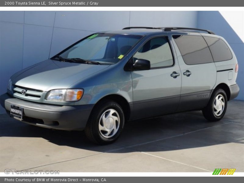 Silver Spruce Metallic / Gray 2000 Toyota Sienna LE