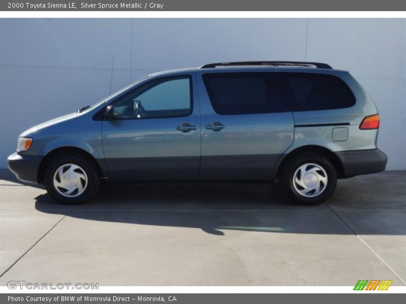 Silver Spruce Metallic / Gray 2000 Toyota Sienna LE