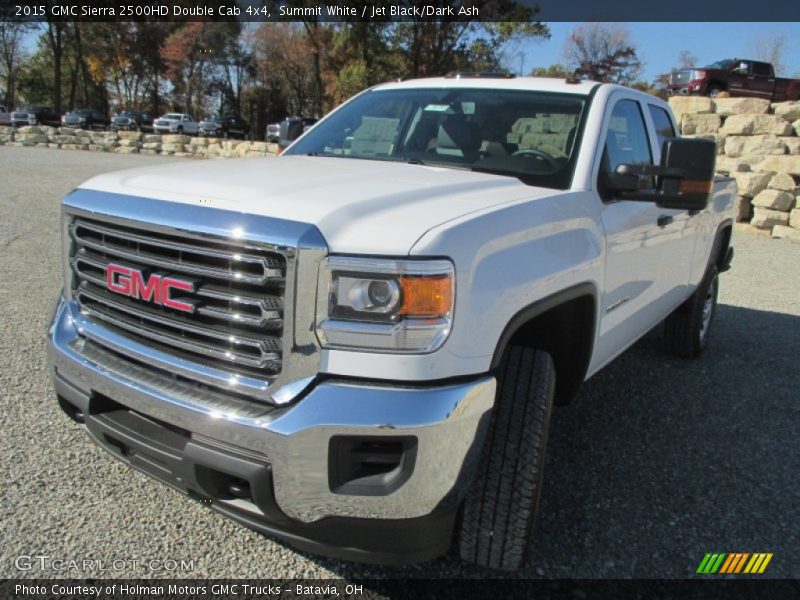 Summit White / Jet Black/Dark Ash 2015 GMC Sierra 2500HD Double Cab 4x4