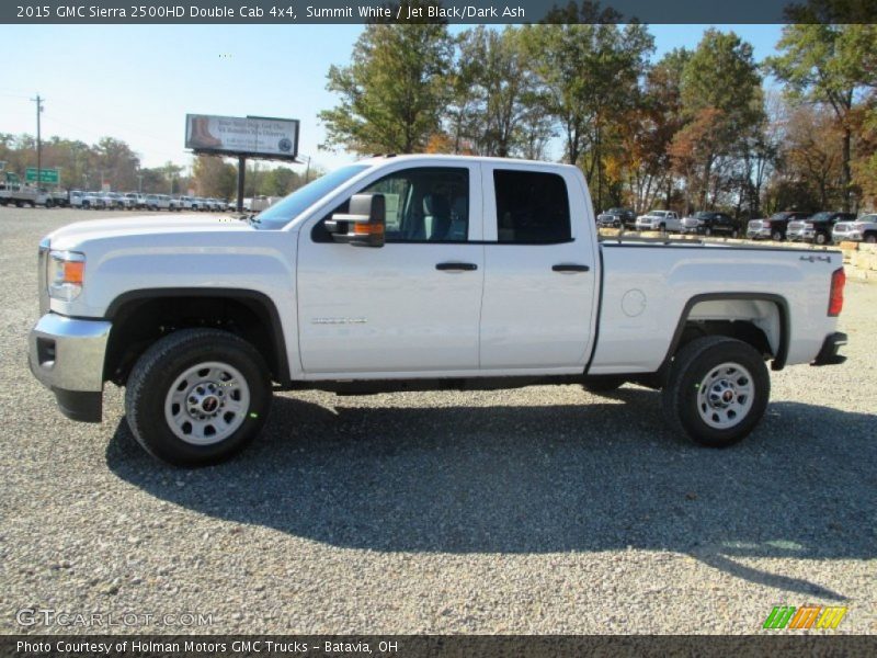 Summit White / Jet Black/Dark Ash 2015 GMC Sierra 2500HD Double Cab 4x4