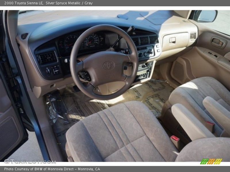 Silver Spruce Metallic / Gray 2000 Toyota Sienna LE