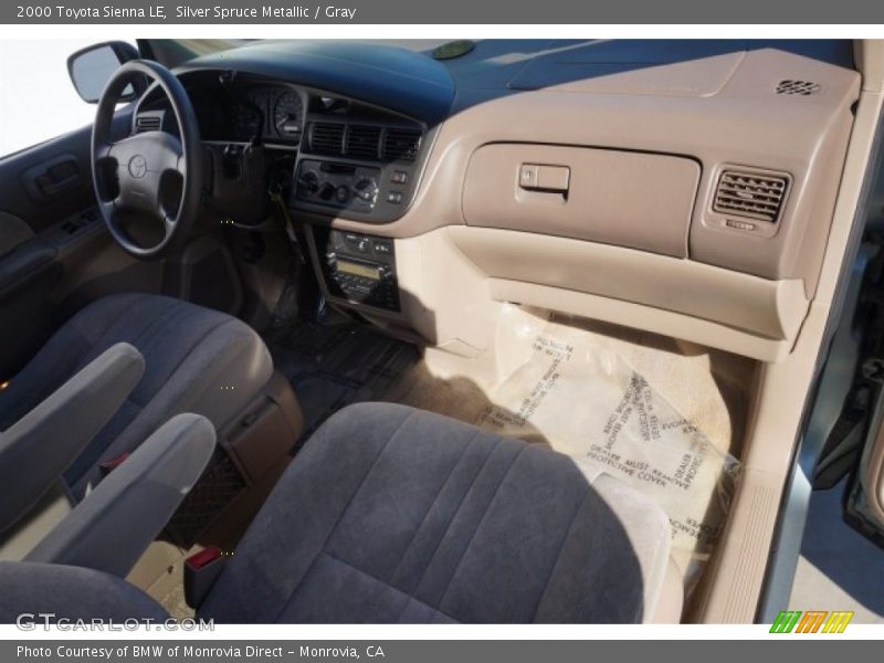 Silver Spruce Metallic / Gray 2000 Toyota Sienna LE