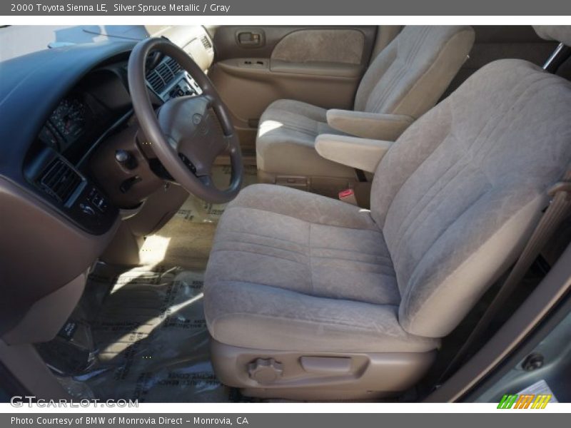 Silver Spruce Metallic / Gray 2000 Toyota Sienna LE